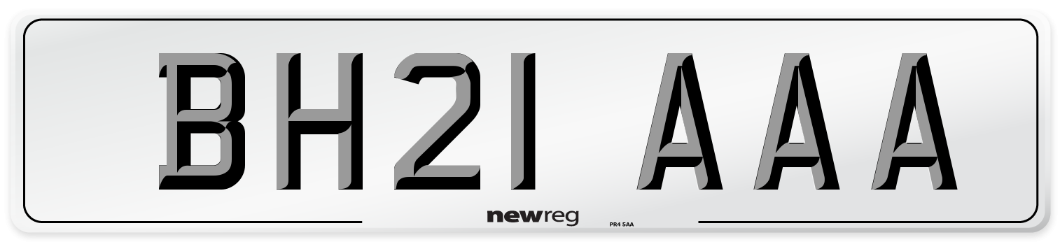 BH21 AAA Number Plate from New Reg